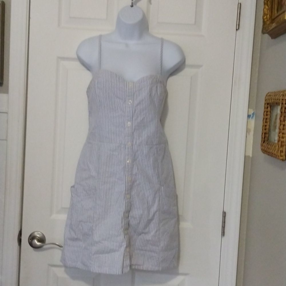 Abercrombie & Fitch Cotton Sundress striped